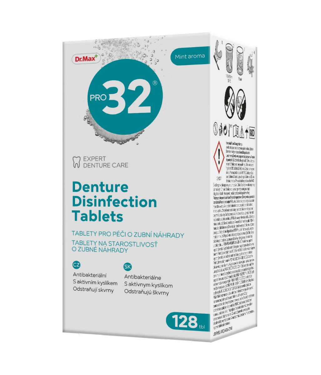Dr.Max PRO32 Denture Disinfection Tablets 128 tablet Dr.Max