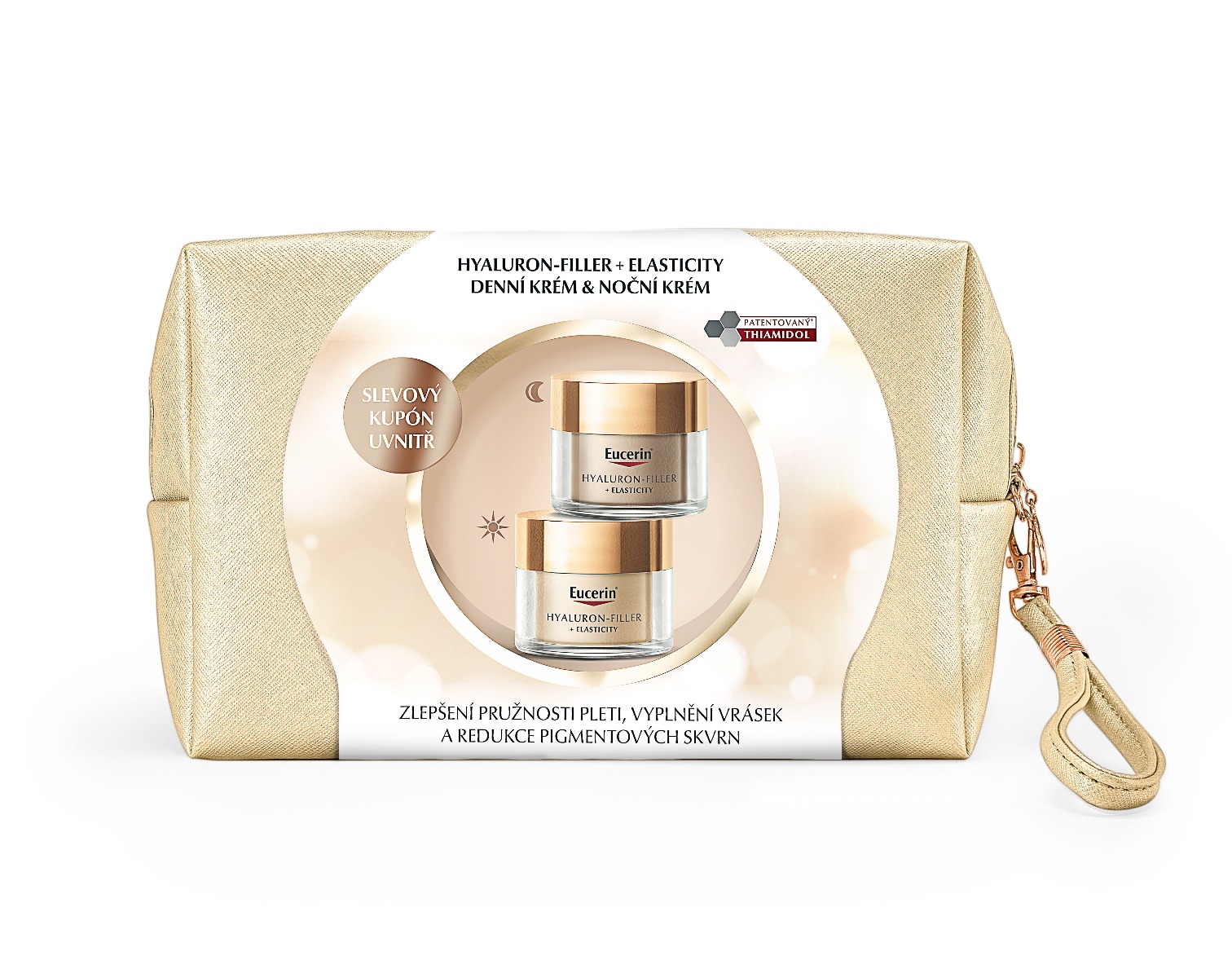 Eucerin Hyaluron-Filler + Elasticity vánoční kazeta 2022 Eucerin