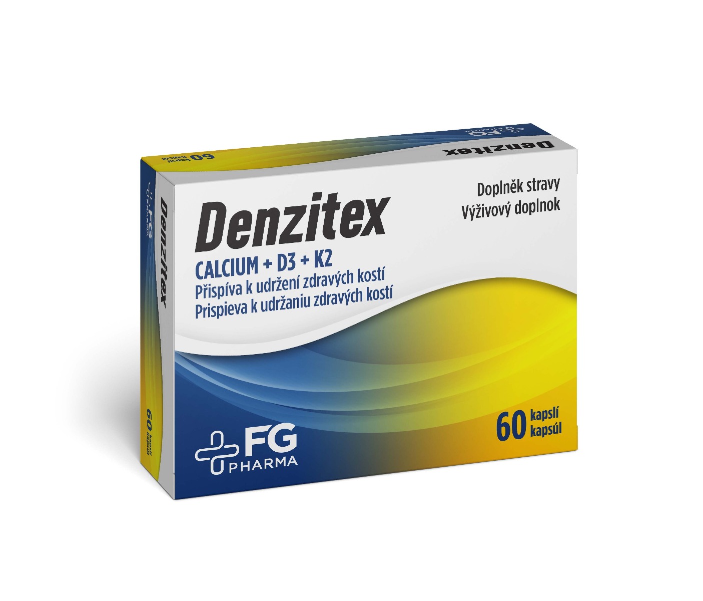 FG Pharma Denzitex Ca+D3+K2 60 kapslí FG Pharma