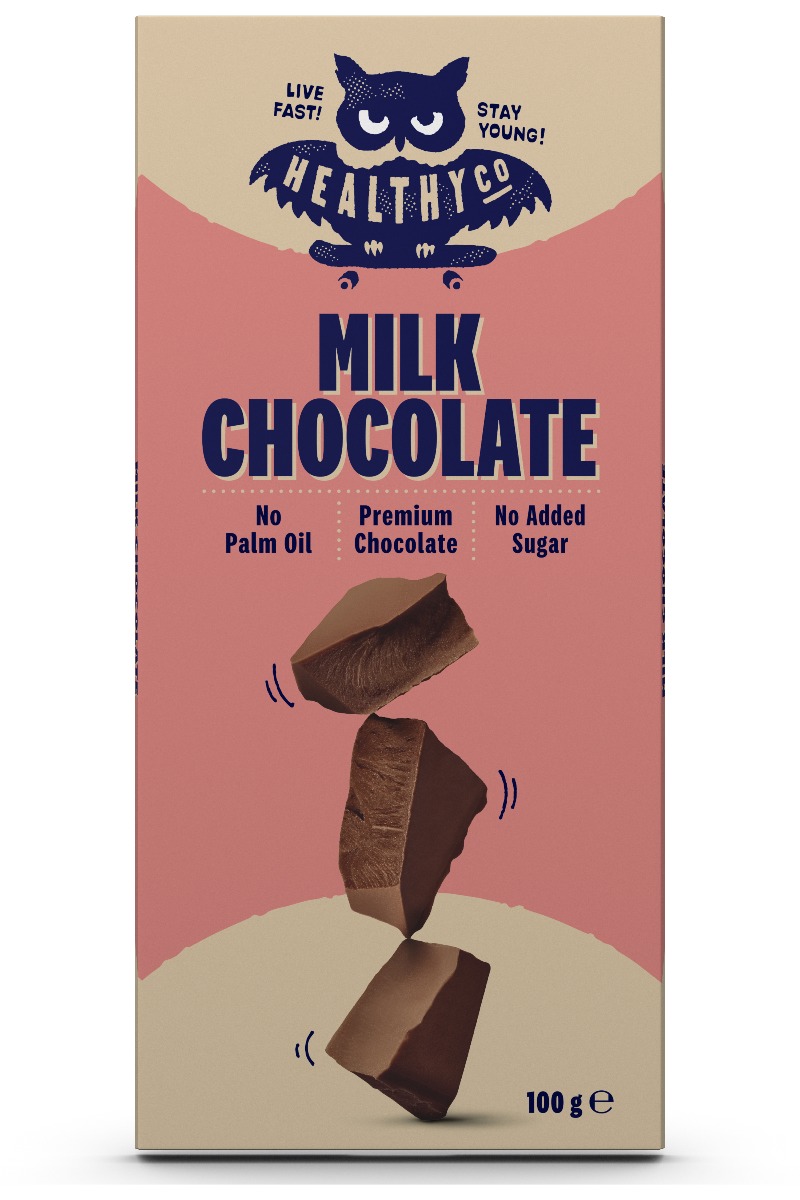 HealthyCo Mléčná čokoláda 100 g HealthyCo