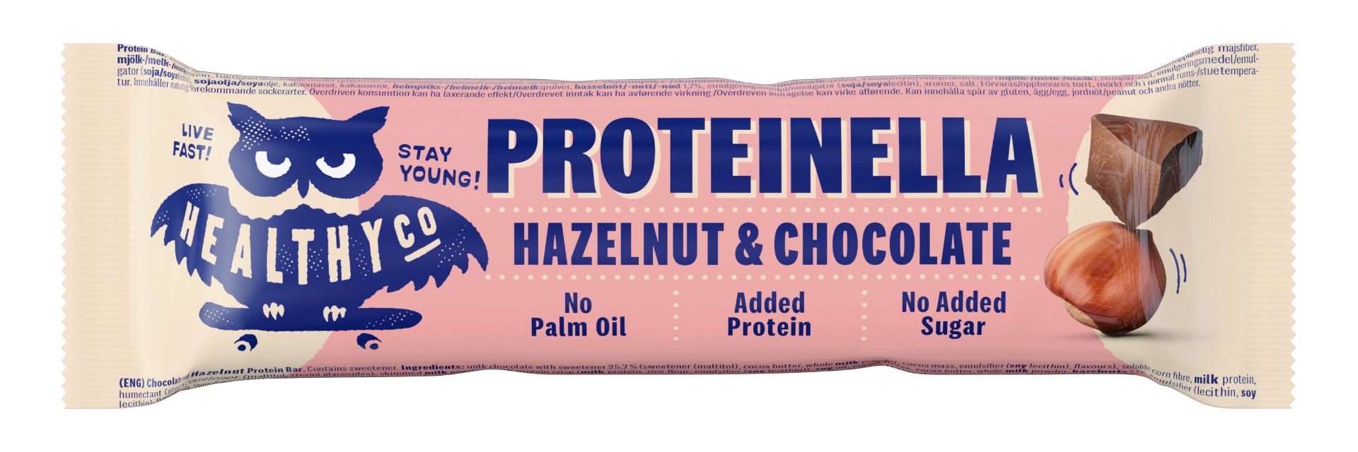 HealthyCo Proteinella lískový oříšek/čokoláda tyčinka 35 g HealthyCo