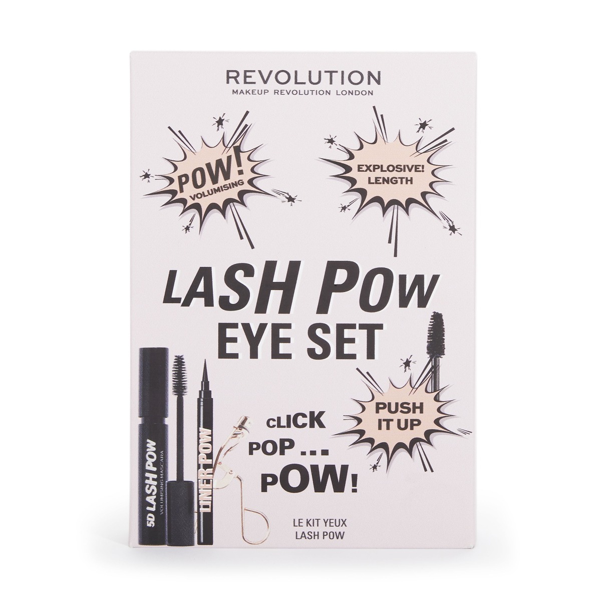 Makeup Revolution Lash Pow Eye Set sada na oči 3 ks Makeup Revolution