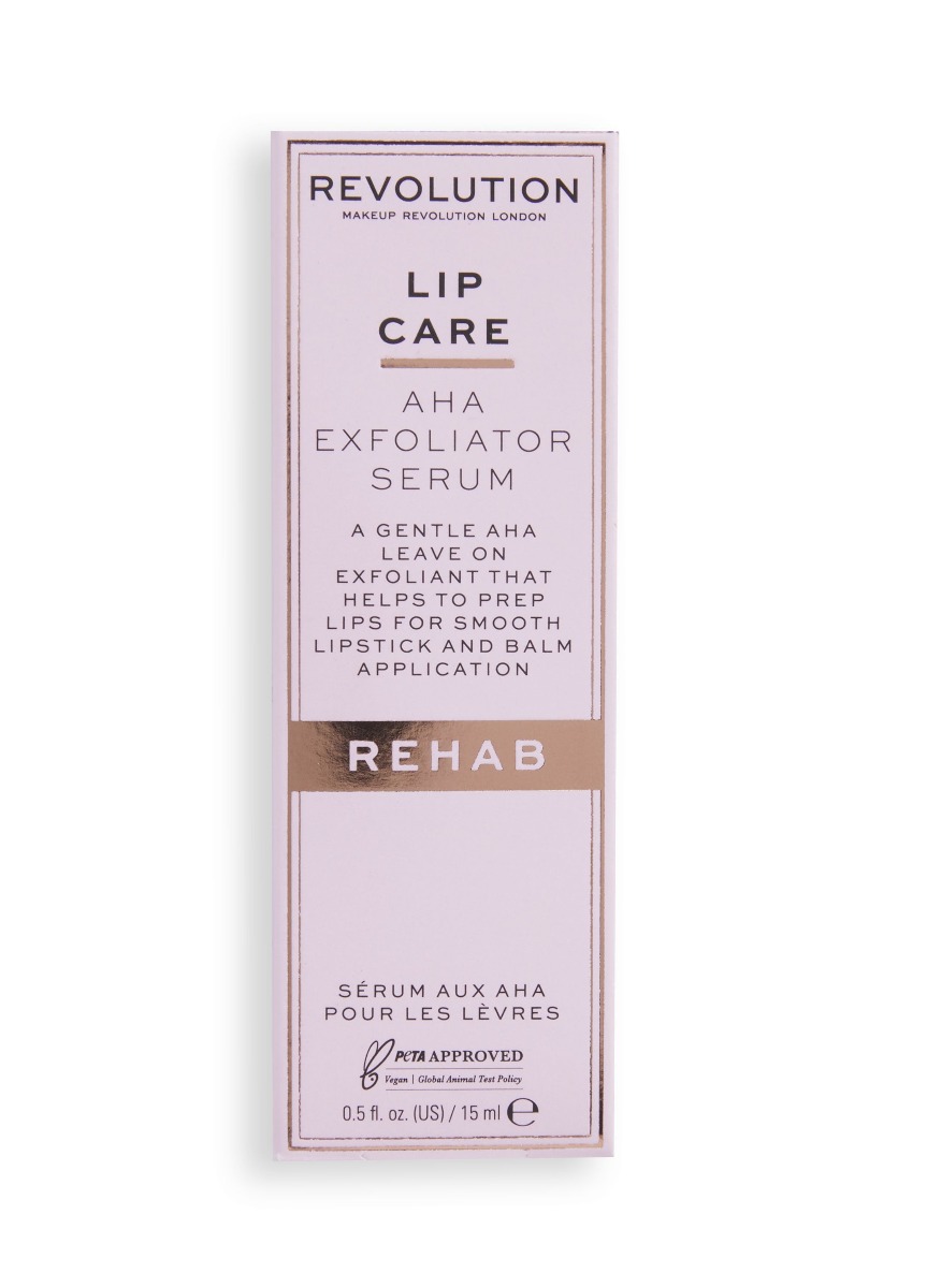 Makeup Revolution Rehab AHA Lip Exfoliator péče o rty 15 ml Makeup Revolution