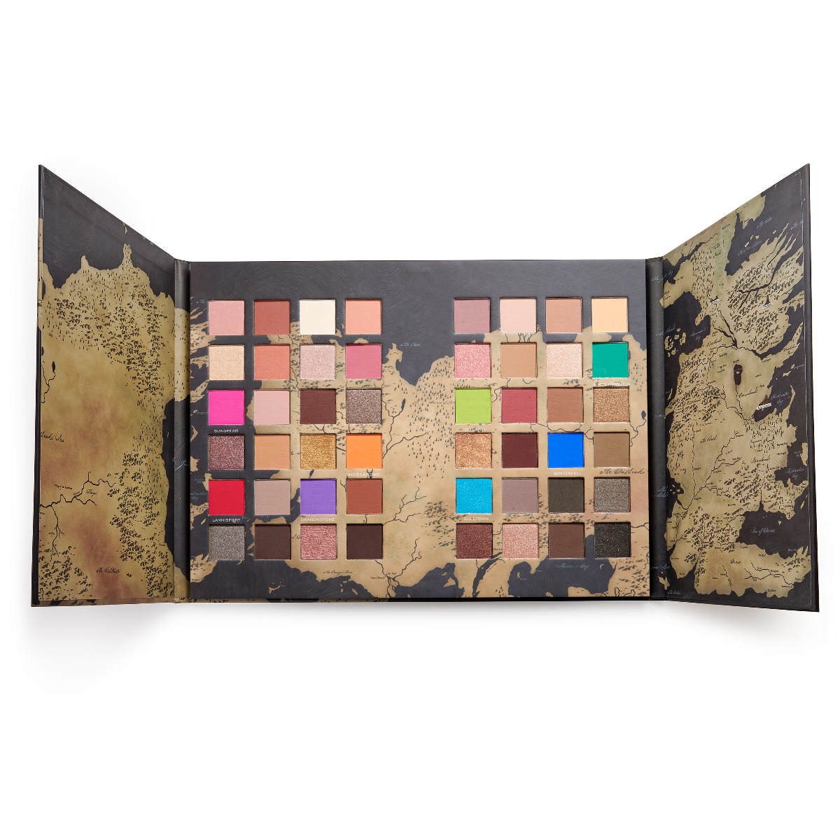 Makeup Revolution X Game of Thrones Westeros Map Palette paletka očních stínů 14 g Makeup Revolution