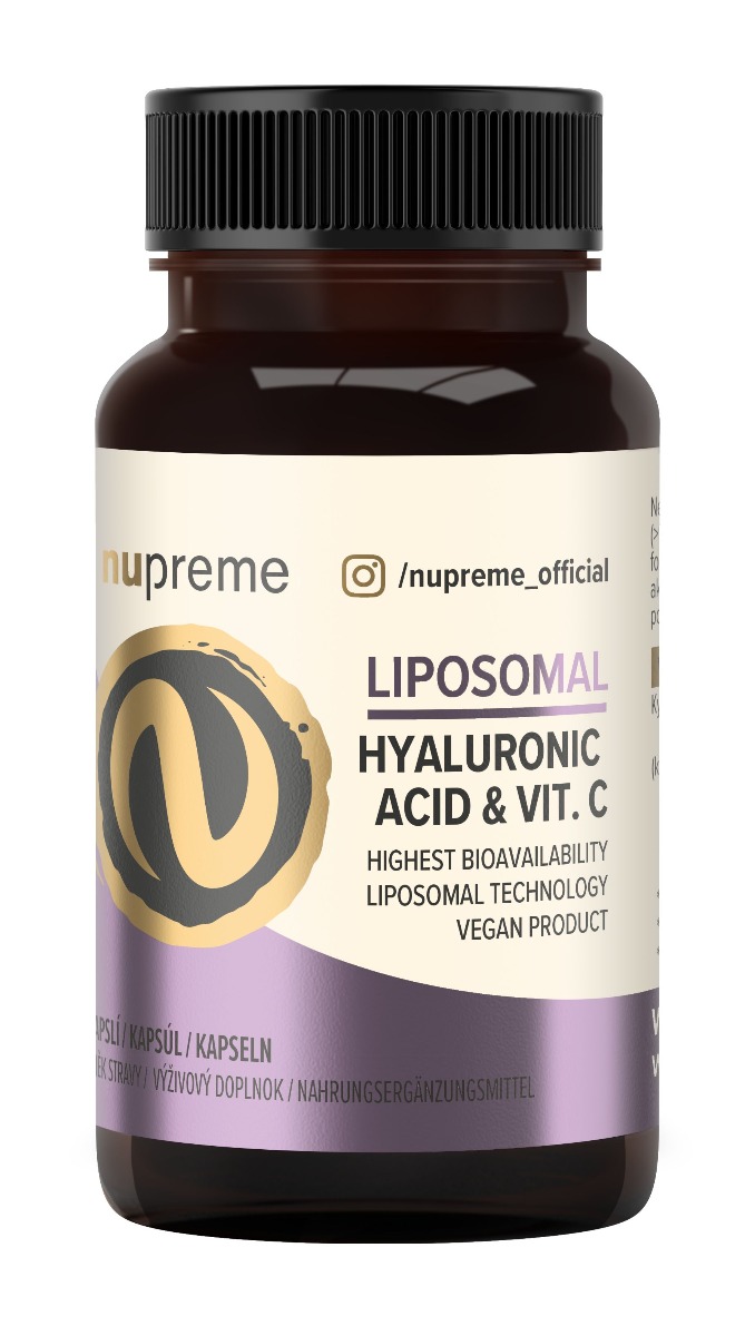 Nupreme Liposomal kyselina hyaluronová + Vitamin C 30 kapslí Nupreme