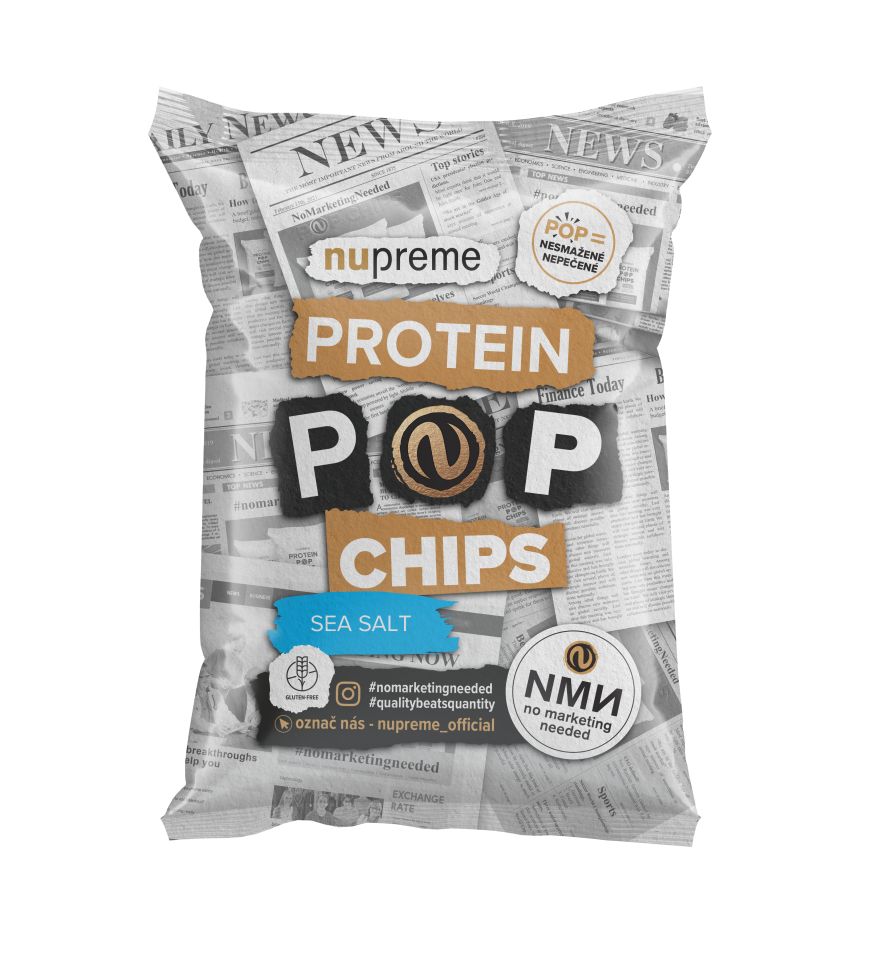 Nupreme Pop Chips Sea Salt 50 g Nupreme
