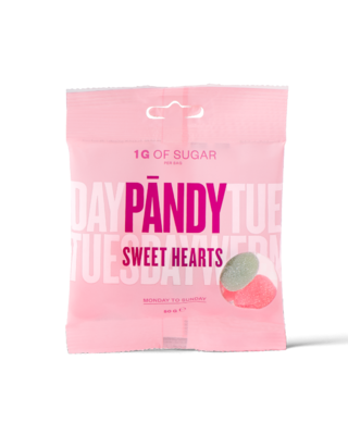 PÄNDY Candy Sweet Hearts gumové bonbony 50 g PÄNDY