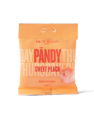 PÄNDY Candy Sweet Peach gumové bonbony 50 g PÄNDY