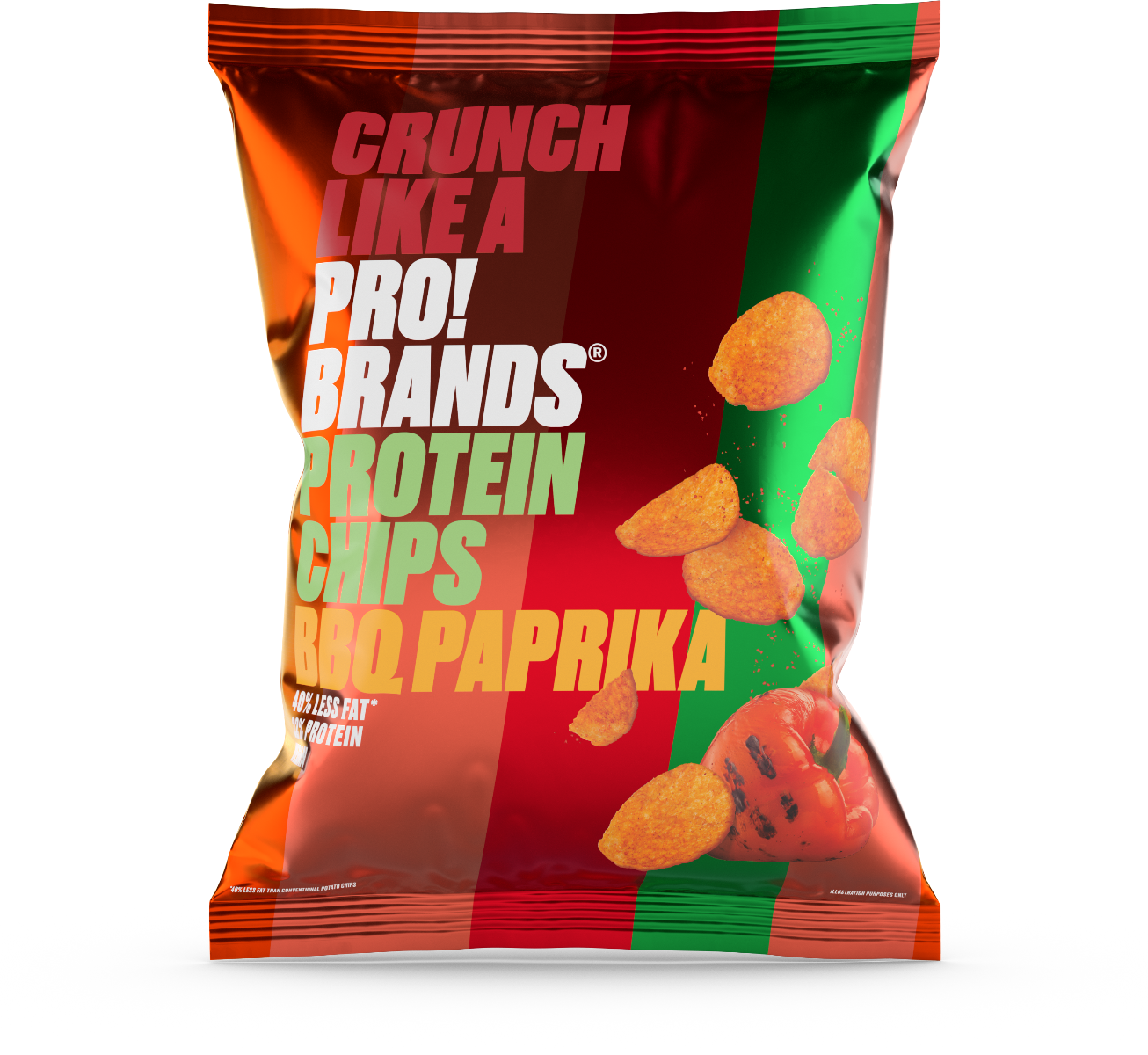 PRO!BRANDS Protein Chips BBQ/paprika 50 g PRO!BRANDS