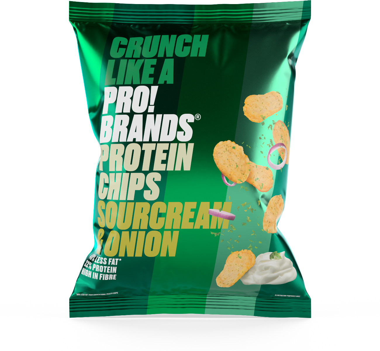 PRO!BRANDS Protein Chips smetana/cibule 50 g PRO!BRANDS