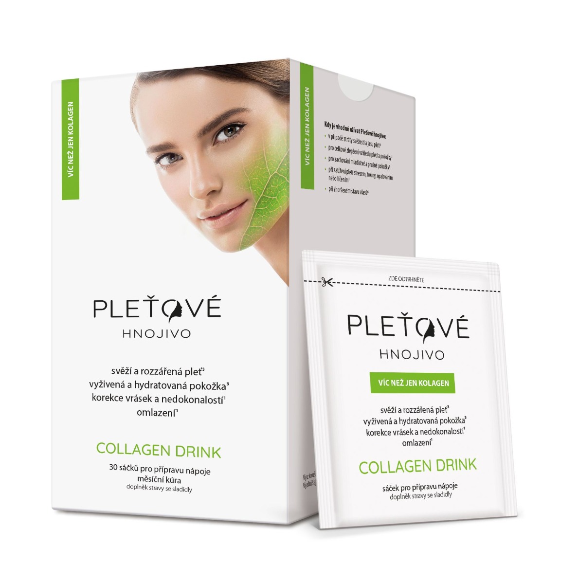 Pleťové hnojivo collagen drink 30x8 g Pleťové hnojivo