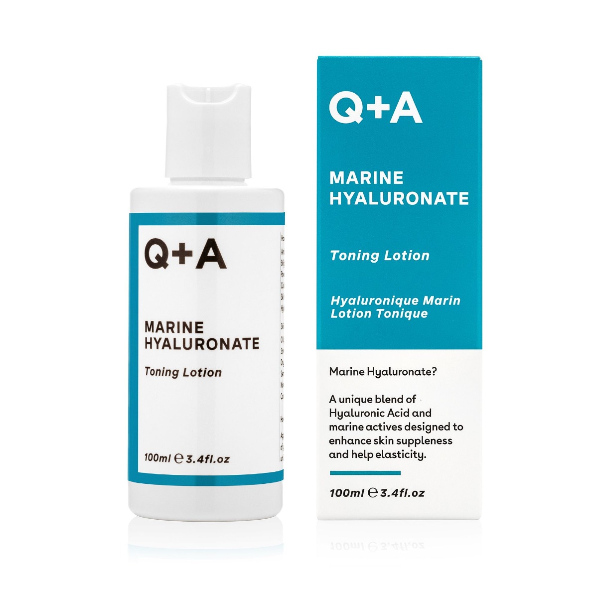 Q+A Hydratační tonikum marine hyaluronate 100 ml Q+A
