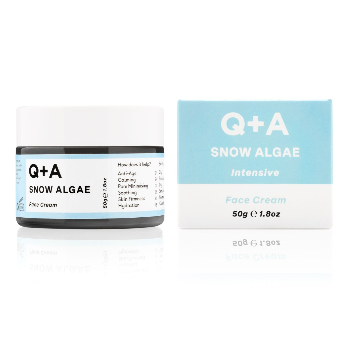 Q+A Intenzivní krém na obličej snow algae 50 g Q+A
