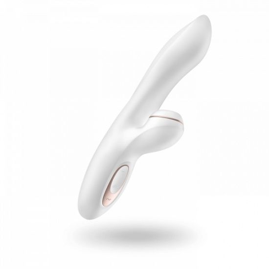 Satisfyer Pro G-spot Rabbit podtlakový vibrátor bílo-zlatý Satisfyer