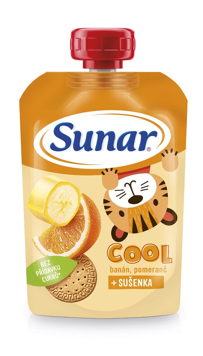 Sunar Cool banán pomeranč sušenka kapsička 110 g Sunar