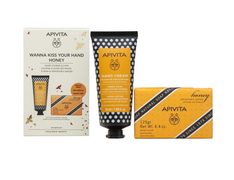 APIVITA Honey Hand Cream 50 ml + Honey Soap 125 g dárkové balení APIVITA