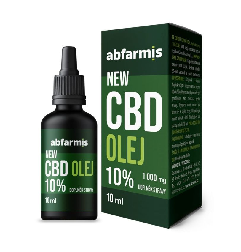 Abfarmis CBD 1000 mg olej 10% 10 ml Abfarmis