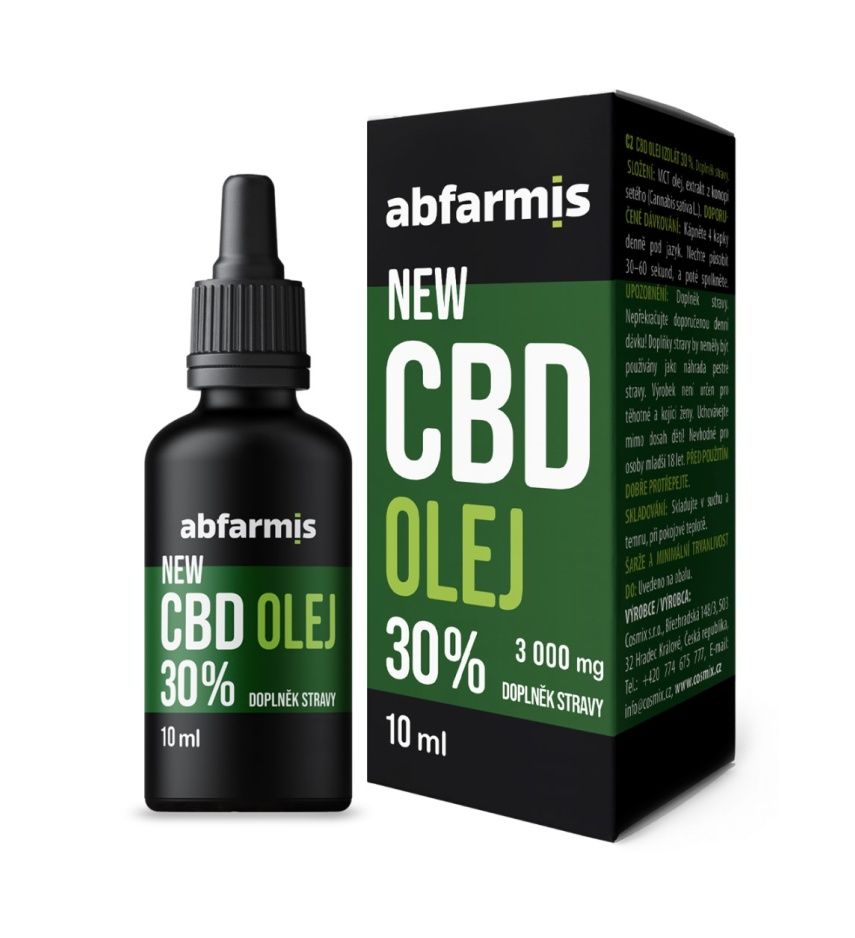 Abfarmis CBD 3000 mg olej 30% 10 ml Abfarmis