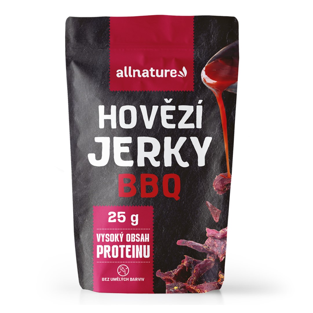 Allnature BEEF BBQ Jerky sušené hovězí maso 25 g Allnature