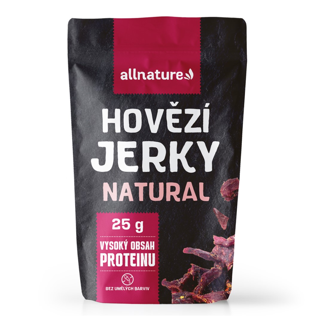 Allnature BEEF Natural Jerky sušené hovězí maso 25 g Allnature