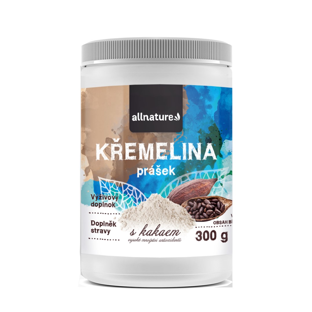 Allnature Křemelina s kakaem prášek 300 g Allnature