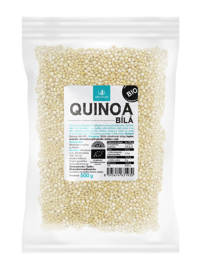 Allnature Quinoa bílá BIO 500 g Allnature