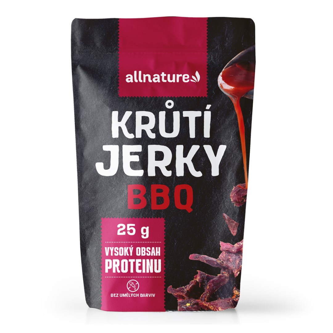 Allnature TURKEY BBQ Jerky sušené krůtí maso 25 g Allnature