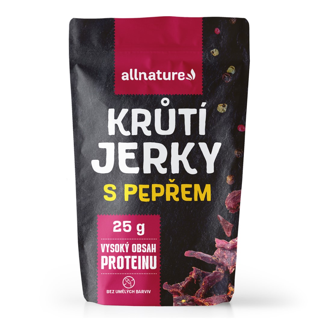 Allnature TURKEY Pepper Jerky sušené krůtí maso 25 g Allnature