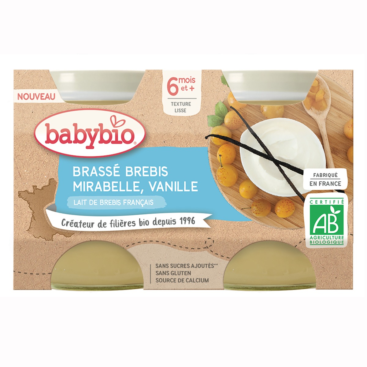 Babybio Brassé Svačinka z ovčího mléka