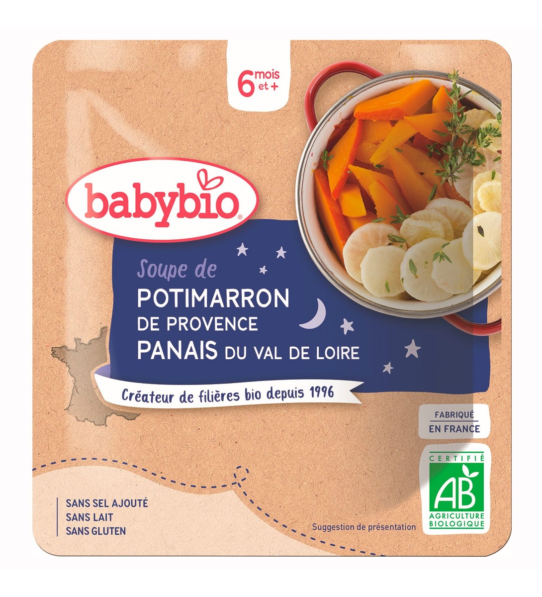 Babybio Dýňová polévka s pastinákem 190 g Babybio