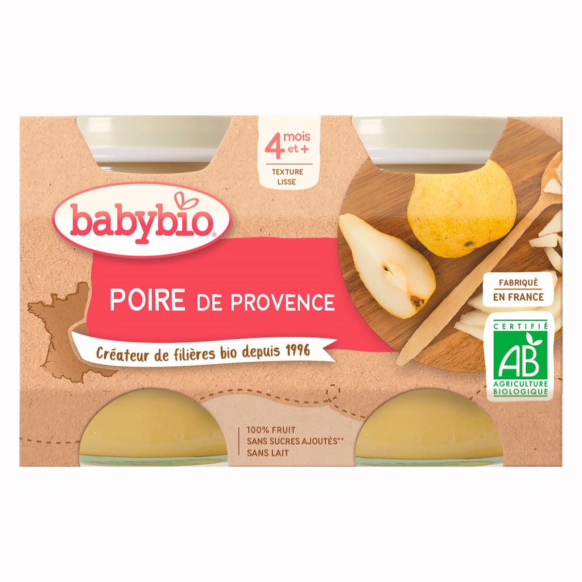 Babybio Hruška 2x130 g Babybio