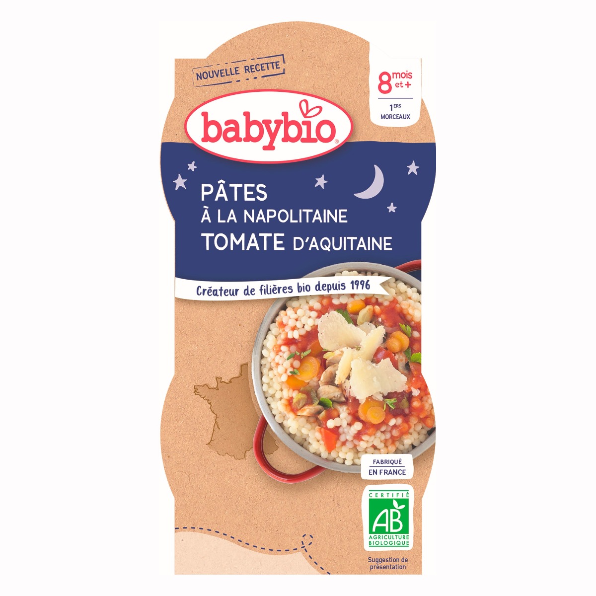 Babybio Neapolské těstoviny 2x200 g Babybio