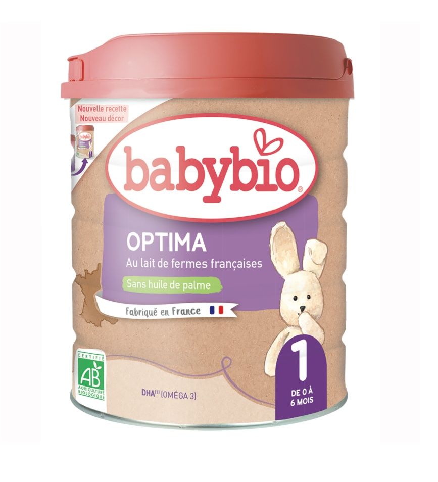 Babybio Optima 1 Počáteční kojenecké bio mléko s probiotiky a prebiotiky 800 g Babybio