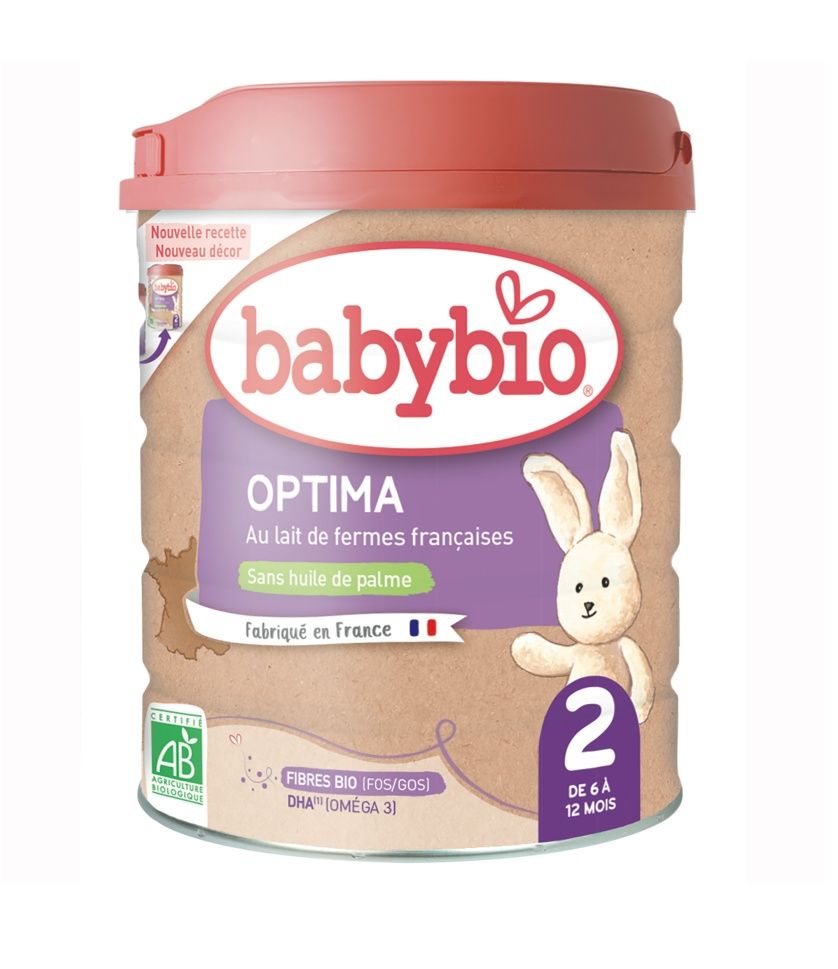 Babybio Optima 2 Pokračovací kojenecké bio mléko s probiotiky a prebiotiky 800 g Babybio