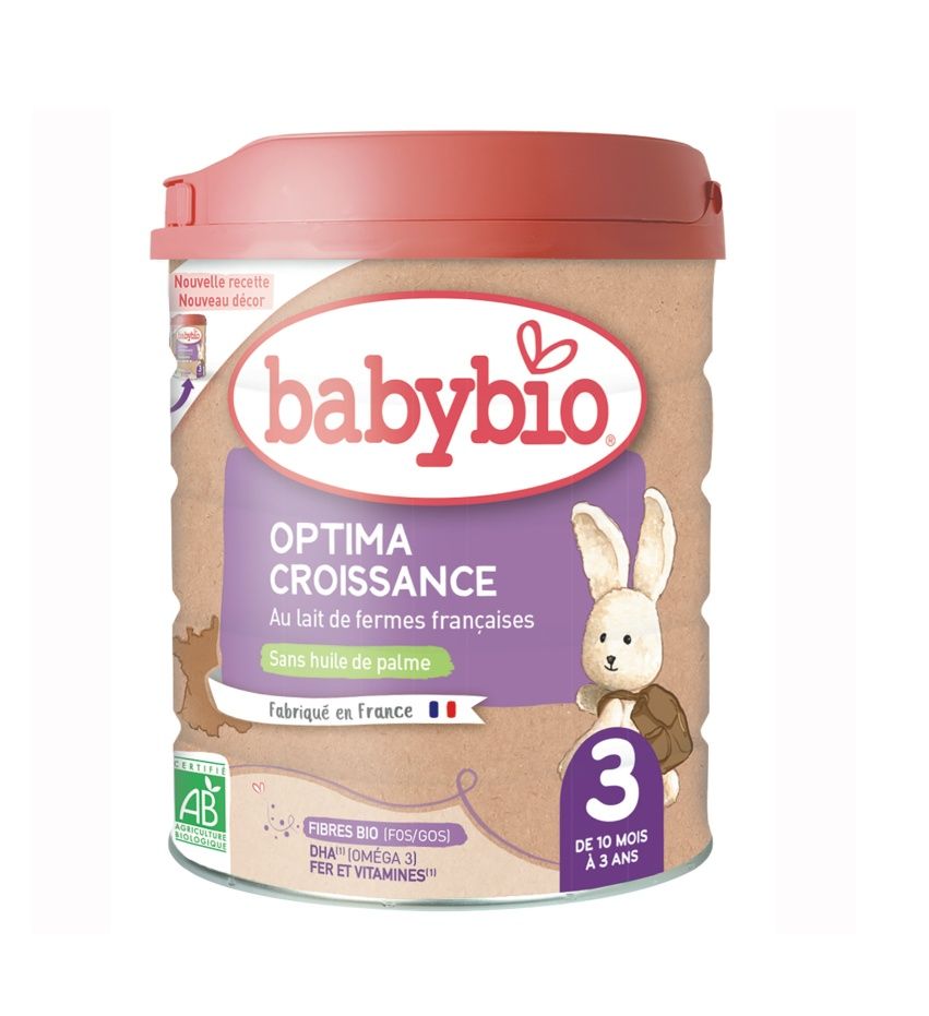 Babybio Optima 3 Batolecí kojenecké bio mléko s probiotiky a prebiotiky 800 g Babybio