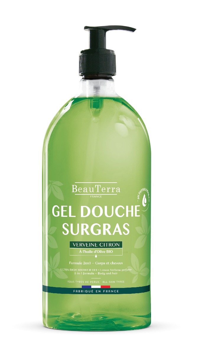 BeauTerra Sprchový gel ultra výživný Verbena 1 l BeauTerra