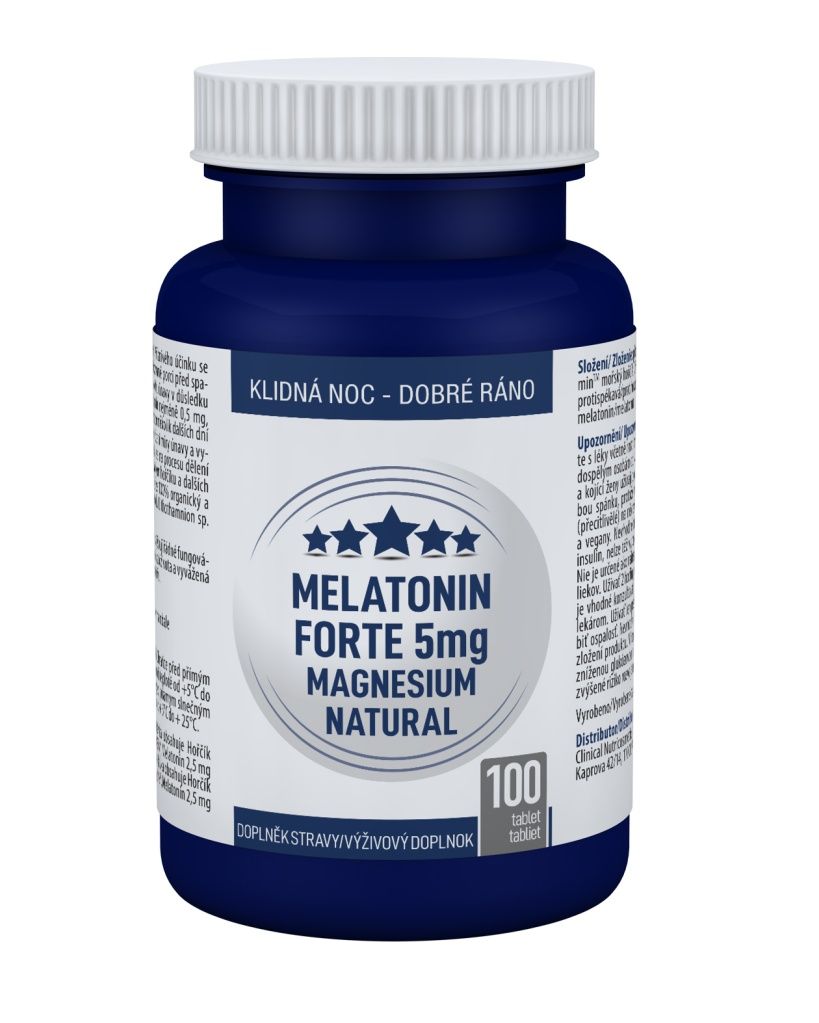Clinical Melatonin Forte 5 mg Magnesium Natural 100 tablet Clinical