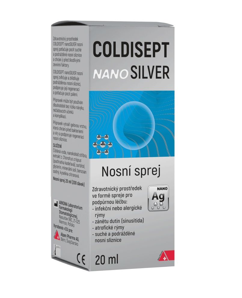Coldisept nanoSilver nosní sprej 20 ml Coldisept