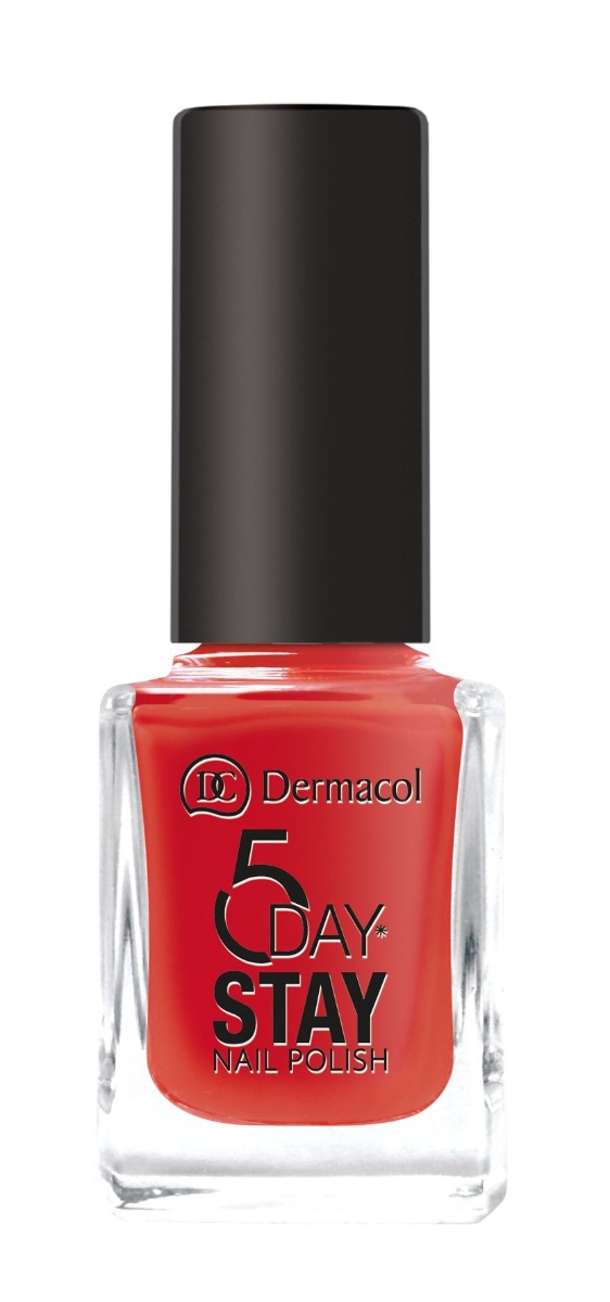 Dermacol Lak na nehty 5 Days Stay č. 21 Monroe Red 11 ml Dermacol