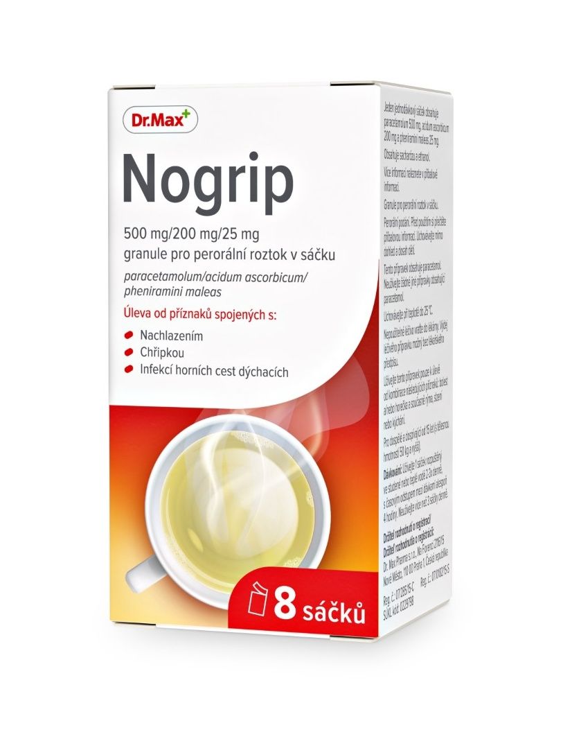 Dr.Max Nogrip 500 mg/200 mg/25 mg 8 sáčků Dr.Max