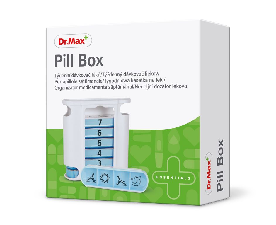Dr.Max Pill Box týdenní dávkovač léků Dr.Max