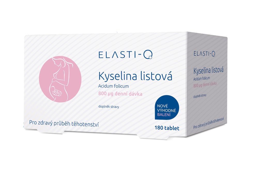 Elasti-q Kyselina listová 800 180 tablet Elasti-q
