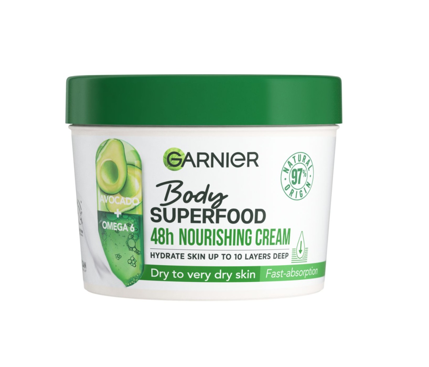 Garnier Body SuperFood Tělový krém s avokádem 380 ml Garnier