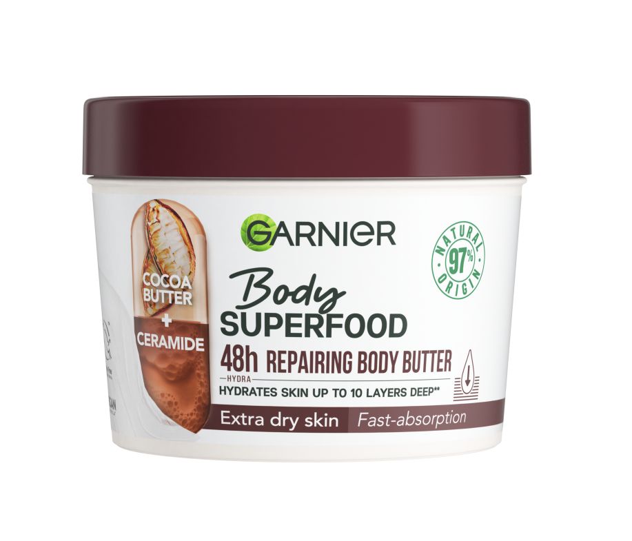 Garnier Body SuperFood Tělový krém s kakaovým máslem 380 ml Garnier