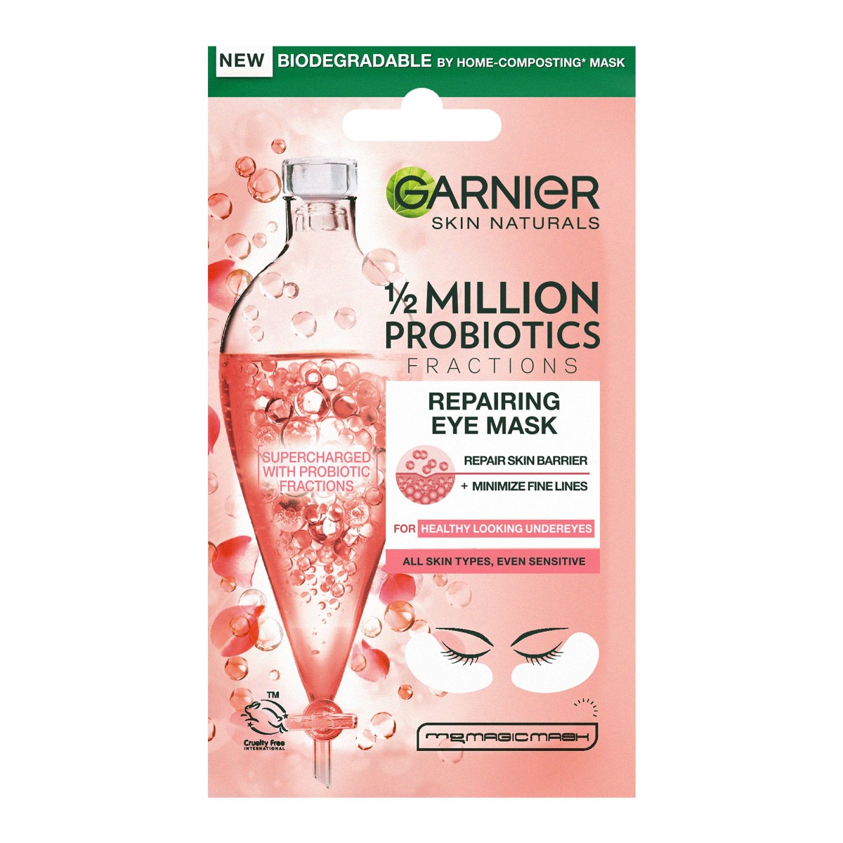 Garnier Skin Naturals Regenerační oční textilní maska 6 g Garnier