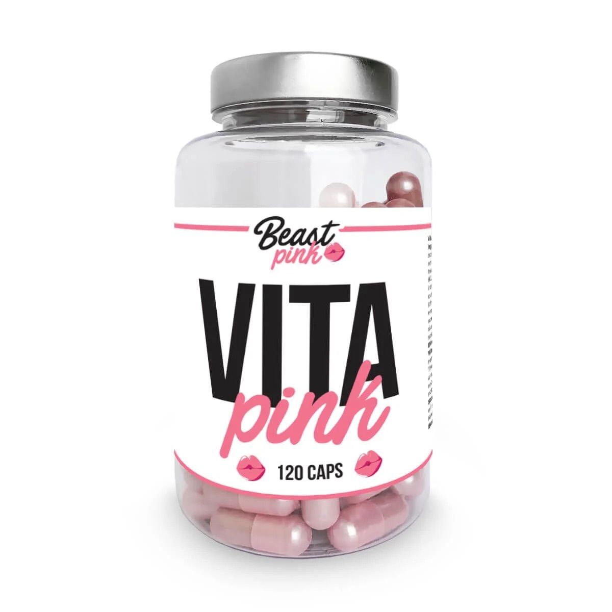 GymBeam BeastPink Multivitamín Vita Pink 120 kapslí GymBeam