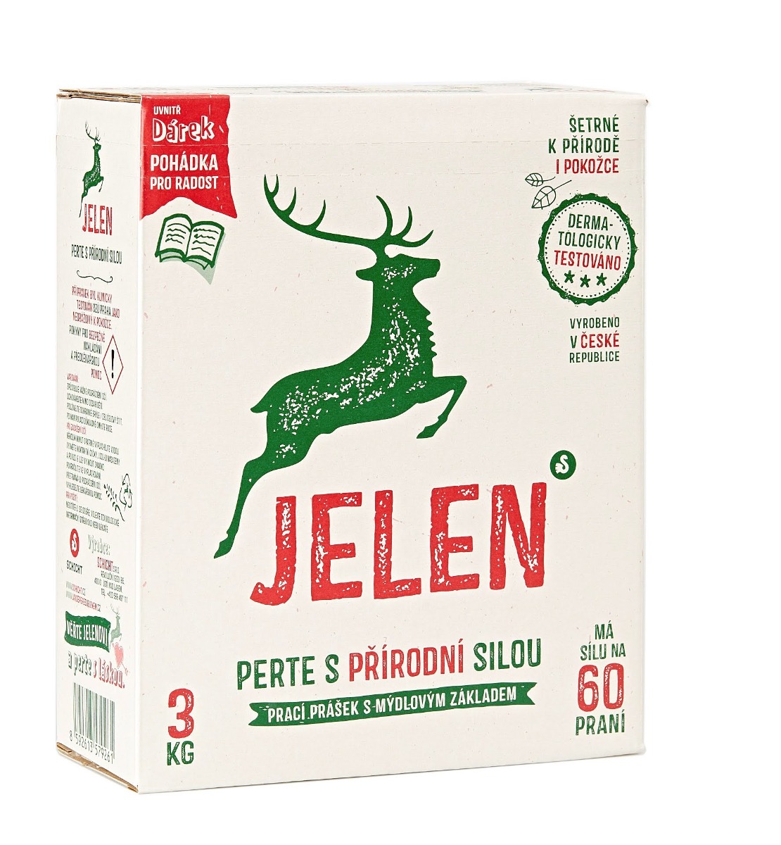 Jelen Mýdlový prací prášek 3 kg Jelen