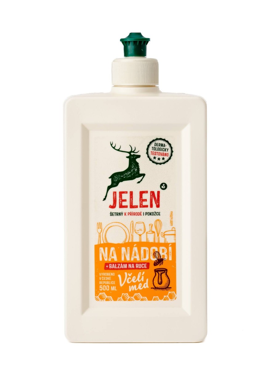 Jelen Na nádobí včelí med 500 ml Jelen