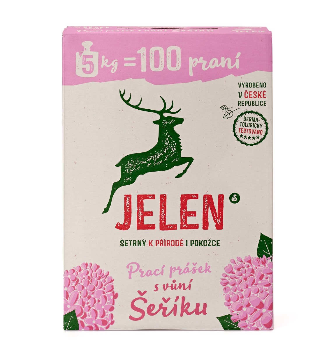 Jelen Prací prášek s vůní šeříku 5 kg Jelen