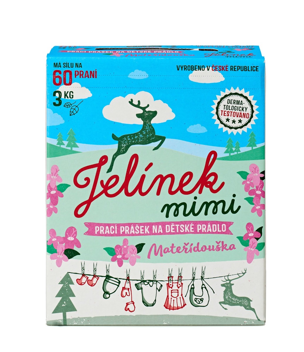 Jelínek mimi Prací prášek mateřídouška 3 kg Jelínek mimi